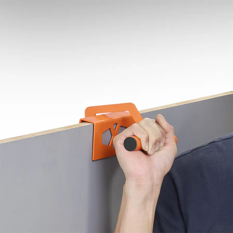 IMBOT Heavy Plate Handling Clamp for Ceramic Tiles Wooden Boards & Gypsum Boards Lifting Clamp with Maximum Thickness Capacity of 2.1cm Stainless Steel Material Single Person Can Carry 50 Kilograms Labor-Saving Tools