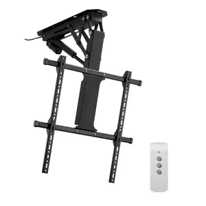 VEVOR Motorized Ceiling TV Mount,  , TV Wall Mount for 32 to 65 Inch TV, Electric Adjustable Ceiling TV Mount, Motorized Flip Down TV Mount Bracket with Max VESA 24 x 24 in, Fits TVs Up to 88 lbs