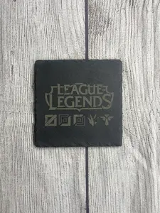 League of Legends Laser Engraved Slate Coasters