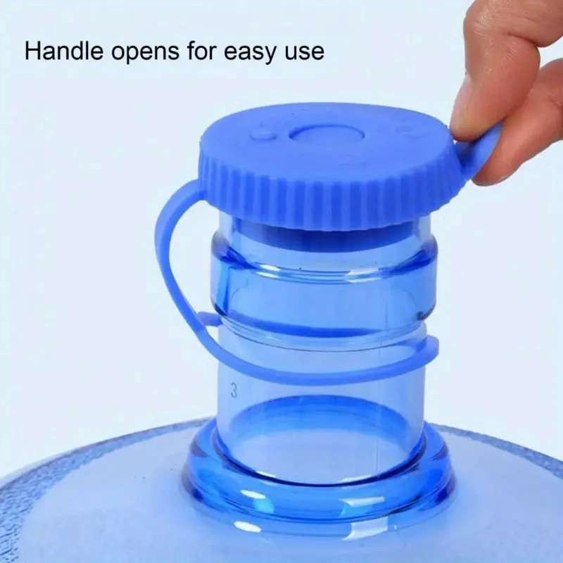 5Pcs 5 Gallon Water Jug Lid Food Grade Plastic Lids Leak Proof Universal Water Bucket Sealing Lid Reusable 45MM Water Dispenser Lid Kitchen Utensils Accessories
