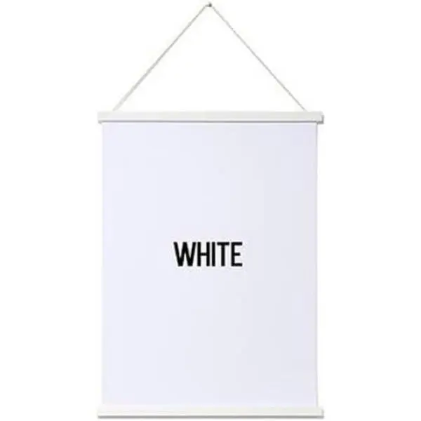 - Magnetic Poster Hanger Frame, 12x18 12x16 12x24 Light Wood Wooden Magnet Canvas Artwork Print Dowel Poster Hangers Frames Hanging Kit (White, 12")