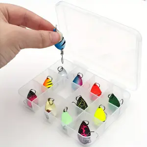 Colorful Fishing Lures Set, 12pcs Box, 2.5g/3.5g/5g, Artificial Fishing Lure, Metal Spoon Bait, Sharp Hooks, Hard Flashbait, Trout & Bass Lure, Fishing Tackle Kit