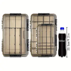 1pc Waterproof Lure Bait Storage Box, Large Capacity Multifunctional Plastic Fishing Gear Box, Fishing Accessories