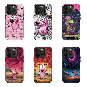 Courage the Cowardly Dog Inspired Phone Case Compatible for iPhone 17 16 15 14 13 12 11 and for Samsung  S21-S25 Classic Cartoon Lover Accessory
