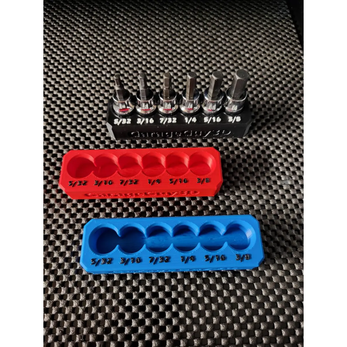 Harbor Freight Sae 6 Piece Hex Bit Socket Set Holder 3/8In Drive #69547