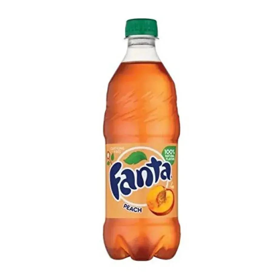Fanta Soda Assorted Variety Pack of Peach, Grape, Strawberry, and Pineapple - 20oz Bottles (Pack of 8)