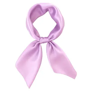 Lavender Purple Satin Scarf 19x19" Bandana Neckerchief Pocket Square Western Cowgirl