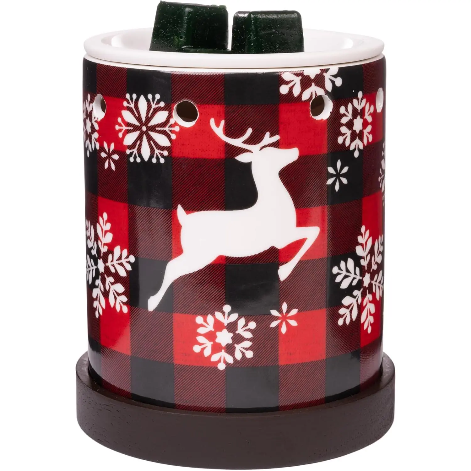 Scentsationals Heatable Aroma Wax Melt Warmer - Holiday Collection Reindeer Games, Home Fragrance Freshener, Fragrance Diffusion Tool, Compatible with Scented Wax Melts, Cubes, Tarts