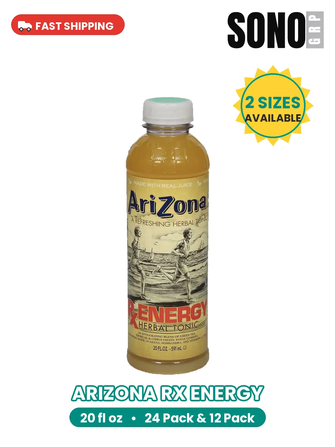 AriZona Rx Energy, 20 Fl Oz (Pack of 24) AriZona Rx Energy, 20 Fl Oz (Pack of 24)