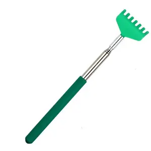 Telescoping Back Scratcher Metal Compact Extendable 4 Section 21-57.3cm Green