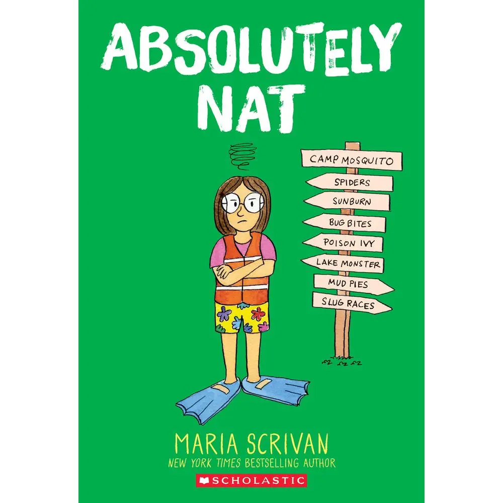 USED Book - Absolutely Nat: A Graphic Novel (Nat Enough #3) by Scrivan, Maria (Paperback) - english