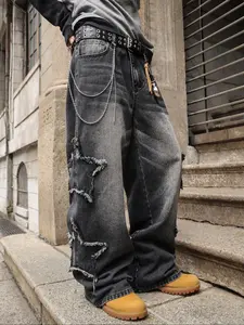 Four-Season Washed Vintage Loose Straight Leg Jeans, Y2K Street Style Denim Jeans, Perfect Gift for Husband and Boyfriend