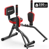 Merach Hip Abductor Machine for Home Gym, Upper Back Exerciser, Adjustable Glute Trainer, Thigh Workout Equipment for Hip Sculpting & Butt Lifting BackToSchool