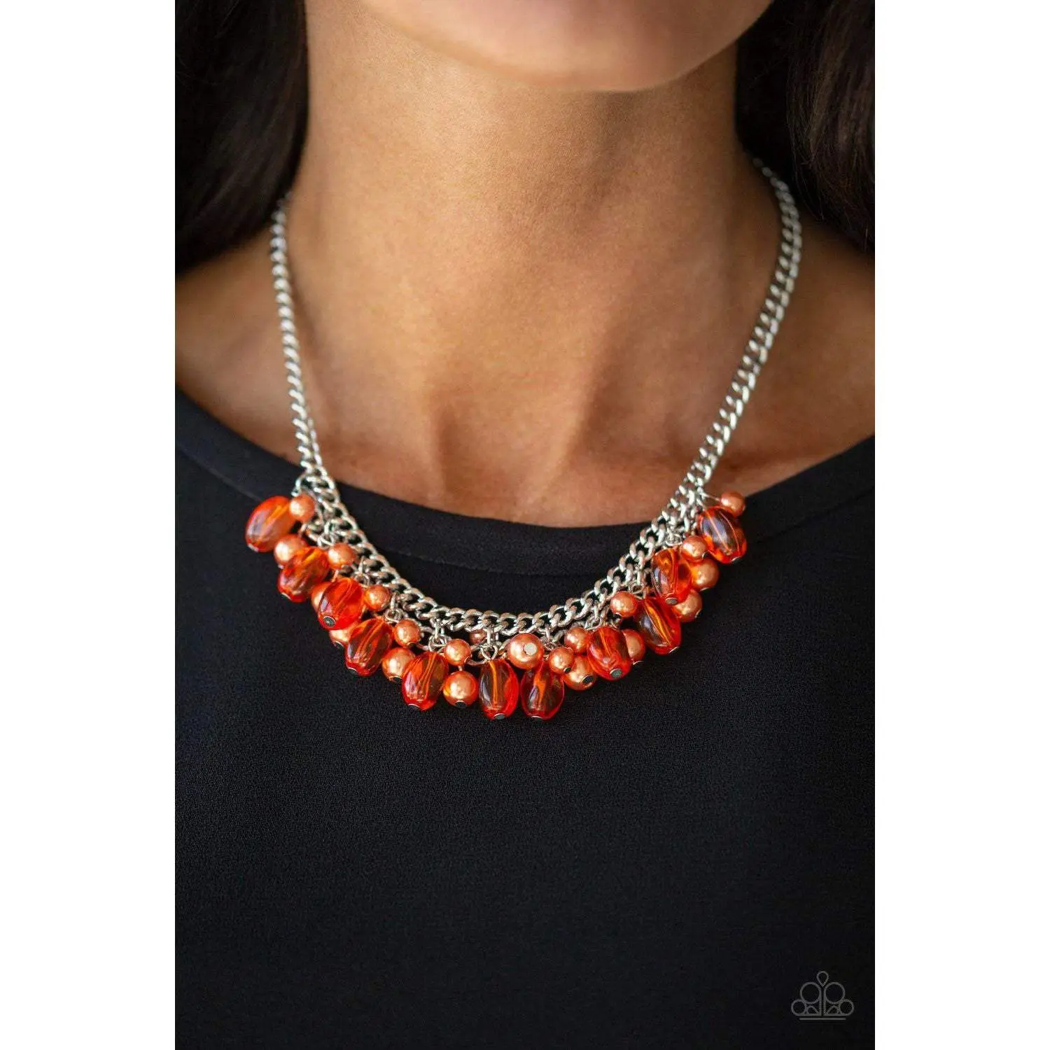 5th Avenue Flirtation Orange Necklace - Paparazzi Accessories
