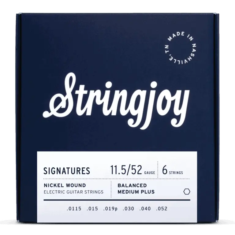 Stringjoy 11.5-52 Balanced Medium Plus Nickel Wound Electric Guitar Strings