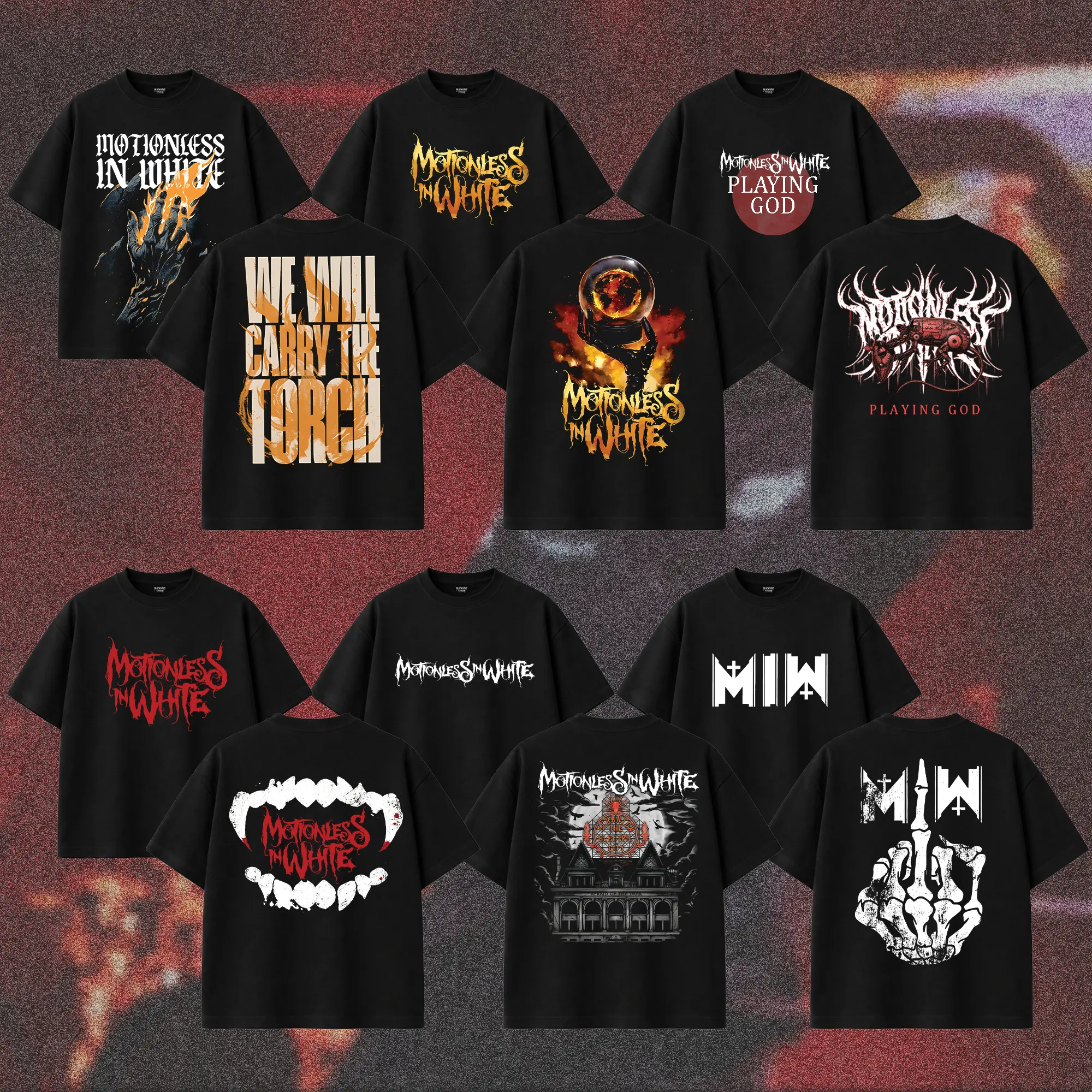 [COLLECTION] MIW Band T-Shirt Collection, Gothic Metalcore Graphic Tee, Industrial Goth Metal Shirt, Corpse Paint Graveyard Apocalypse Aesthetic Merch, Gift for MIW Fans, Unisex Merch for Men & Women