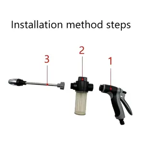 High-Pressure Car Wash Gun Sprayer Nozzle, Car Wash Jet, Efficient Watering Tool for Cars & Plants, Durable Cleaning Equipment for Home Use, Car Washer Nozzle