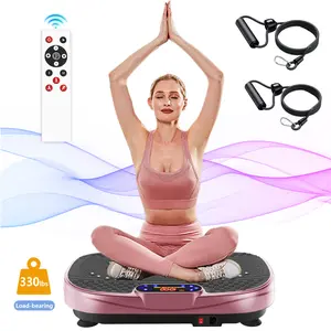 【KINMAC】330lbs Vibration Plate Machine for Exercise - Full Body Workout Vibration Trainers Fitness Platform Shaker Vibrate Stand Board for Sport Gym