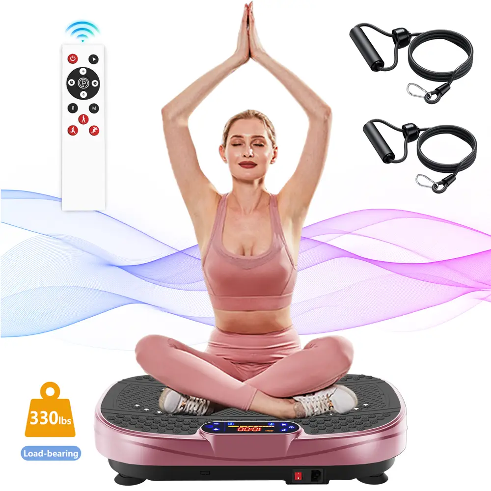 【KINMAC】330lbs Vibration Plate Machine for Exercise - Full Body Workout Vibration Trainers Fitness Platform Shaker Vibrate Stand Board for Sport Gym
