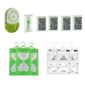 Wardrobe Dehumidifier Set, 12pcs/set Wardrobe Dehumidifier with Replacement Refills, Home Care Supplies for Bedroom, Bathroom, Dormitory