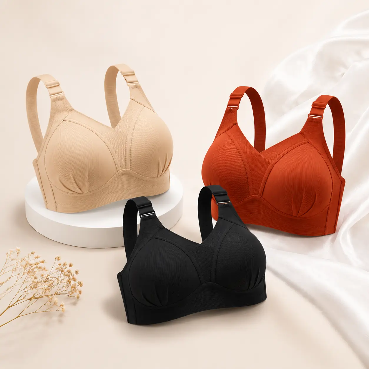wirefree full coverage push up underwear bra pack jelly bralette supportive tshirt lace cotton seamless underwire cup