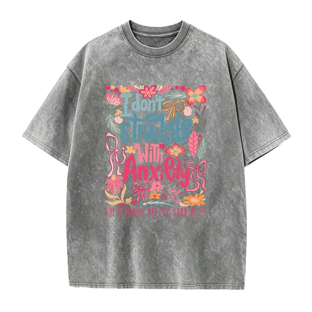 Retro Comfort Anxiety T-Shirt:  Mental Health Gift