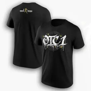 💥[Graphic Tee]"WWE Roman Reigns Gold OTC1 T-Shirt – Black Men’s Tee, Original Tribal Chief Wrestling Shirt, Roman Reigns Fan Apparel, Unisex Casual Cotton Tee, Birthday & Christmas Gift, Summer Outfit, Wrestling Fan Fashion"