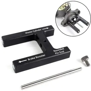 (Upgraded) Brake Adjustment Tool, Brake Booster Rod Adjustment Tool, Brake booster with master cylinder,Pushrod Power For Adjustable Braking Distance of Brake Pedal(N48 Magnetic CNC Aluminum)
