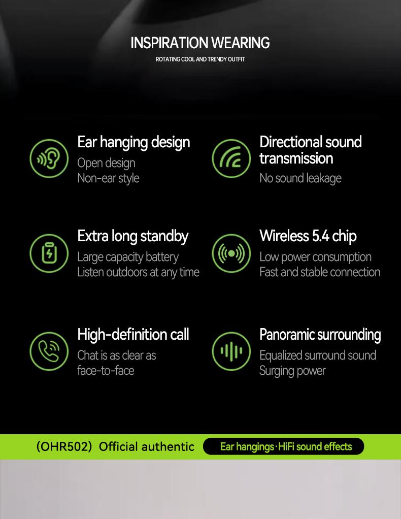 Acer OHR502 Bone Conduction Wireless Wireless Earbuds - New Model Over-Ear Design headset, Long Battery Life, Enhanced Audio Experience for Active Use gaming headset fast charge Electronic Headphone Pink Acer OHR502 Bone Conduction Wireless Wireless Earbuds - New Model Over-Ear Design headset, Long Battery Life, Enhanced Audio Experience for Active Use gaming headset fast charge Electronic Headphone Pink