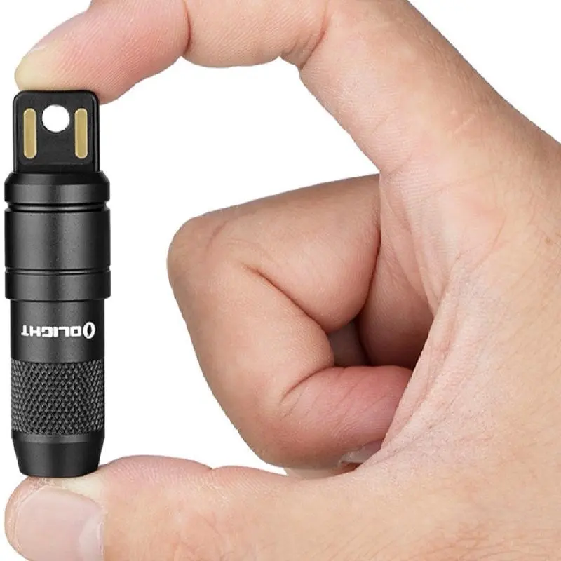Olight iMini 2 Handheld LED Flashlight - Black Anodized Finish, 50 Lumens White LED Lighting, Pocket-Sized Bright Emergency Torch for Home Improvement Professionals, Emergency Flashlight Torches, Handheld Bright Flashlight Pocket Flashlight