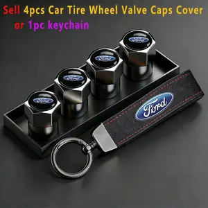 Car Tire Wheel Valve Caps Cover Suede Material, Compatible with Ford Models 2-8 Mk Series, Durable & Stylish Design, Perfect Fit, Car Parts