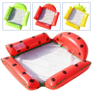 Four Tube Fruit Hammock Pool Float and Water Hammock, Pool Floats Adult, Pool Float Chair, Inflatable Pool Hammock, Portable Floating Chair Bed for Travel, Ideal for Adults Vacation Fun and Rest