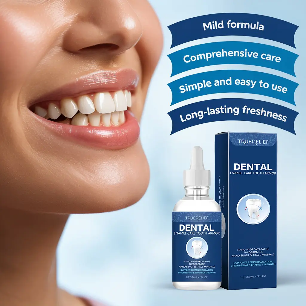 Tooth Guard Liquid Drops, Cavity Repair and Enamel Renovation, Teeth Whitening Solution, Remineralizing Drops, Oral Care, Suitable for Sensitive Teeth