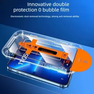 For IPhone 17 Pro Max Screen Protector/iPhone 16 Pro Max Screen Protector 6.9-Inch Instant Installation Tempered Glass HD Clear Full Coverage Protection Case Friendly 2 Pack Phone Screen Protectors