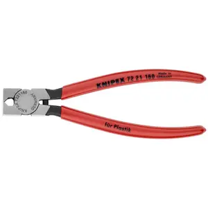 KNIPEX (72 21 160) Diagonal Pliers for Flush Cutting Plastics 85° Angled