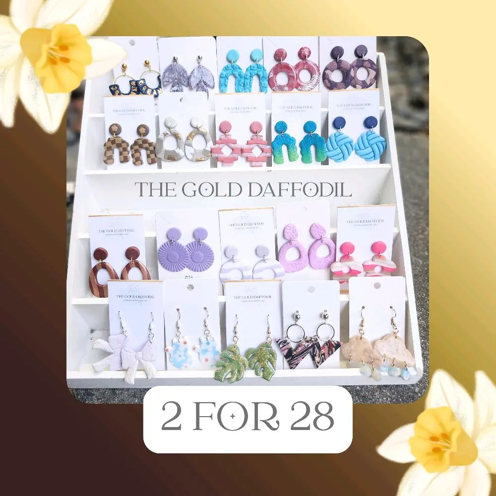 The Gold Daffodil 2 for 28 Premium Dangles - TikTok Live Exclusive - Choose Any 2 for 28