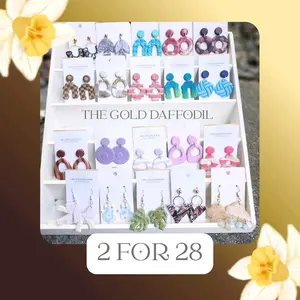 The Gold Daffodil 2 for 28 Premium Dangles - TikTok Live Exclusive - Choose Any 2 for 28
