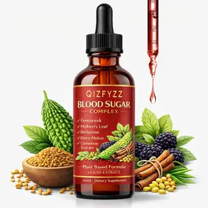 Blood Sugar Support Drops – Berberine, Bitter Melon & Cinnamon Herbal Formula for Glucose Support – Liquid Supplement, 60ml