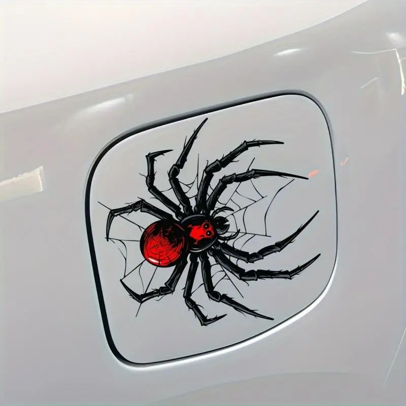 Spider Web Design Car Sticker, Waterproof DIY Sticker, Easy To Apply, Vehicle & Notebook Decoration, Long-lasting Adhesion, Decal