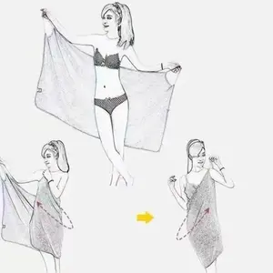 2026 Women’s Sling Bath Towel – Summer Bath Skirt Wrap, Lightweight & Breathable, Quick-Dry & Comfortable for Beach, Pool, and Shower Bathroom
