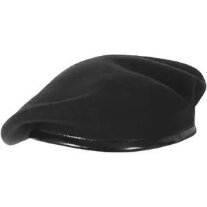 Wool British Military Berets Hat for Women and Men, Army Green/Black/Red Army Beret