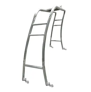 Origin-Indy Cruze Wakeboard Tower for Pontoon Boat, Anodized/Black/White Coated, High-Quality Construction, Ideal for Cruising and Racing