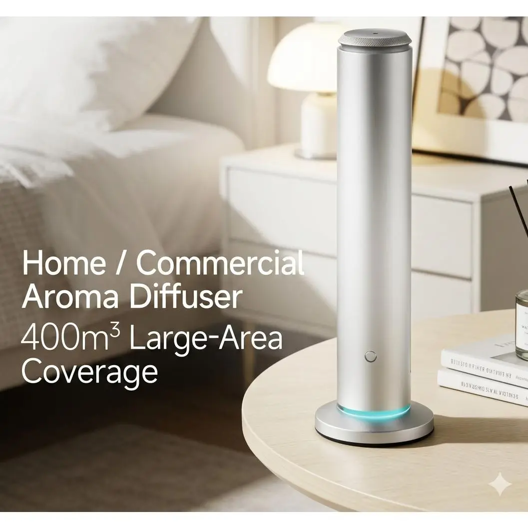 Premium Waterless Nebulizing Diffuser - Smart Bluetooth App Control, Aviation-Grade Aluminum, Ultra-Quiet (≤34dB) Scent Air Machine for Home, Office, Luxury Ambiance (400m³ Coverage)