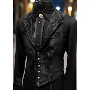 ARISTOCRAT VEST - BLACK TAPESTRY