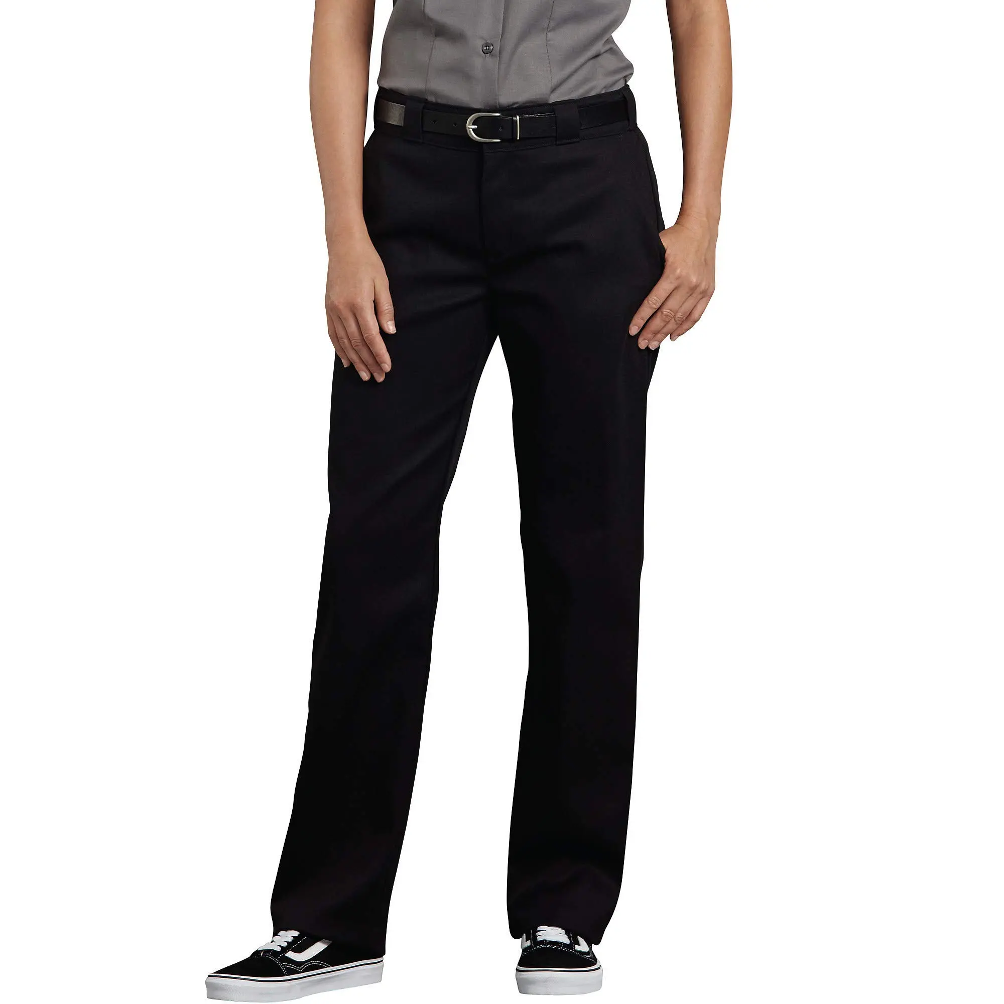 Dickies Women's Original Fit Straight Leg Work Pants, Comfortable Stretch Twill, Stain-Resistant and Wrinkle-Resistant, Style, Work Pants Women, Straight Pants
