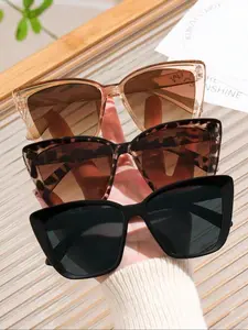 Leopard Print Oversized Sunglasses for Women, Comfortable Stylish UV100 Protection for Outdoor Activities, Ideal for Parties, Vacation & Gifts