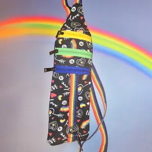 LGBTQ+ Rainbow Pride Slim-line Crossbody Bag
