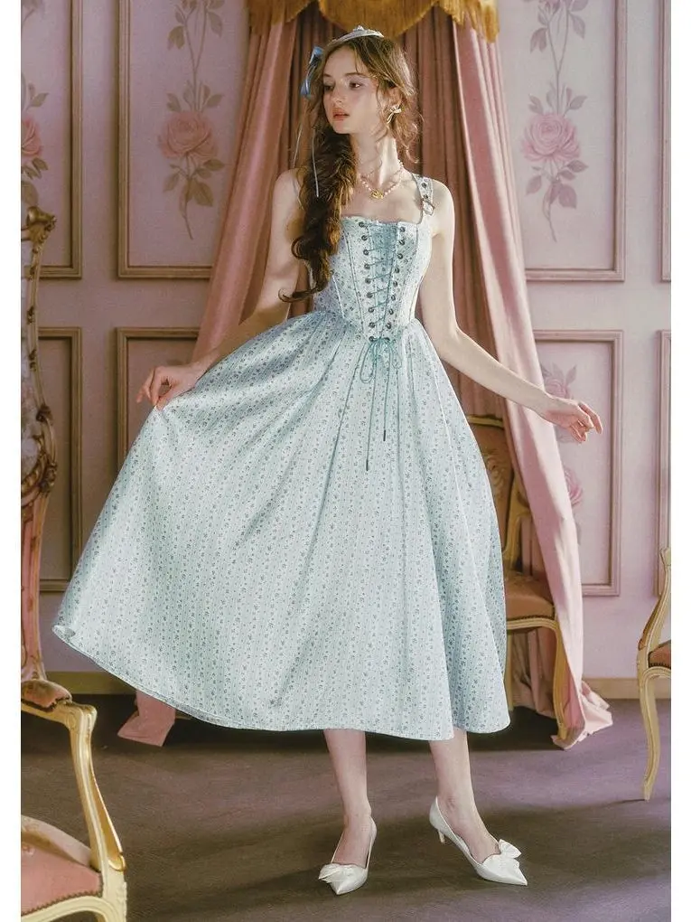 Afternoon Sweet Tea Dress (Blue)