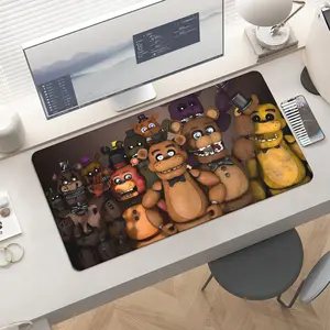 FNaF Fredbear Family Large Extended Gaming Mouse Pad & Keyboard Laptop Mat 31.5X15.75 In Non-Slip Base Office Desk Decor Stylish & Functional