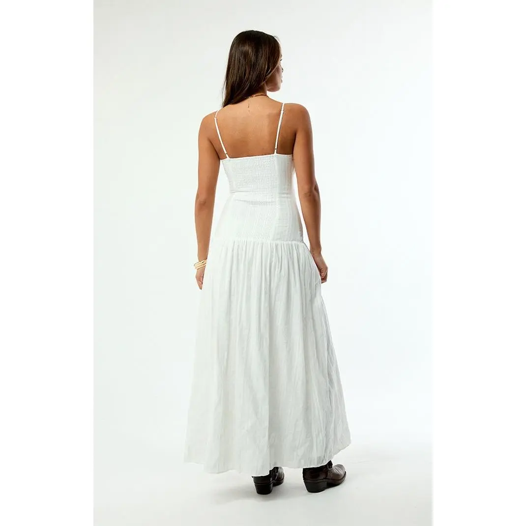 Your Favorite Women's Ava Linen Bustier Maxi Dress - TikTok Shop Your Favorite Women's Ava Linen Bustier Maxi Dress - TikTok Shop